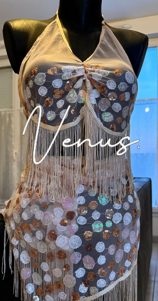 Ensemble venus beige à motif