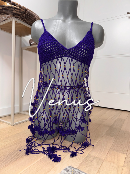 Ensemble tricot violet