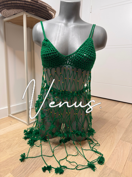 Ensemble tricot vert