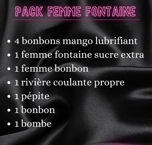 Pack femme fontaine